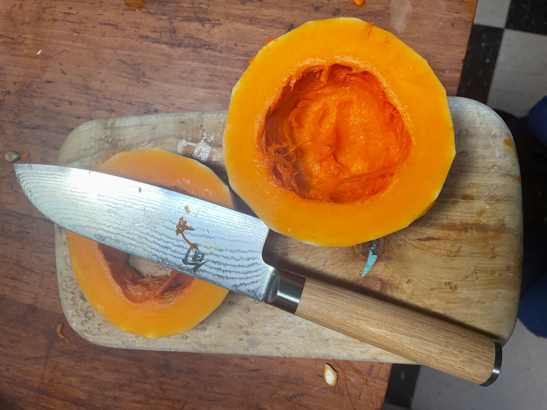 Butternut Squash cut in half