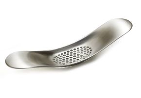 Stainless steel Joseph Joseph garlic rocker.