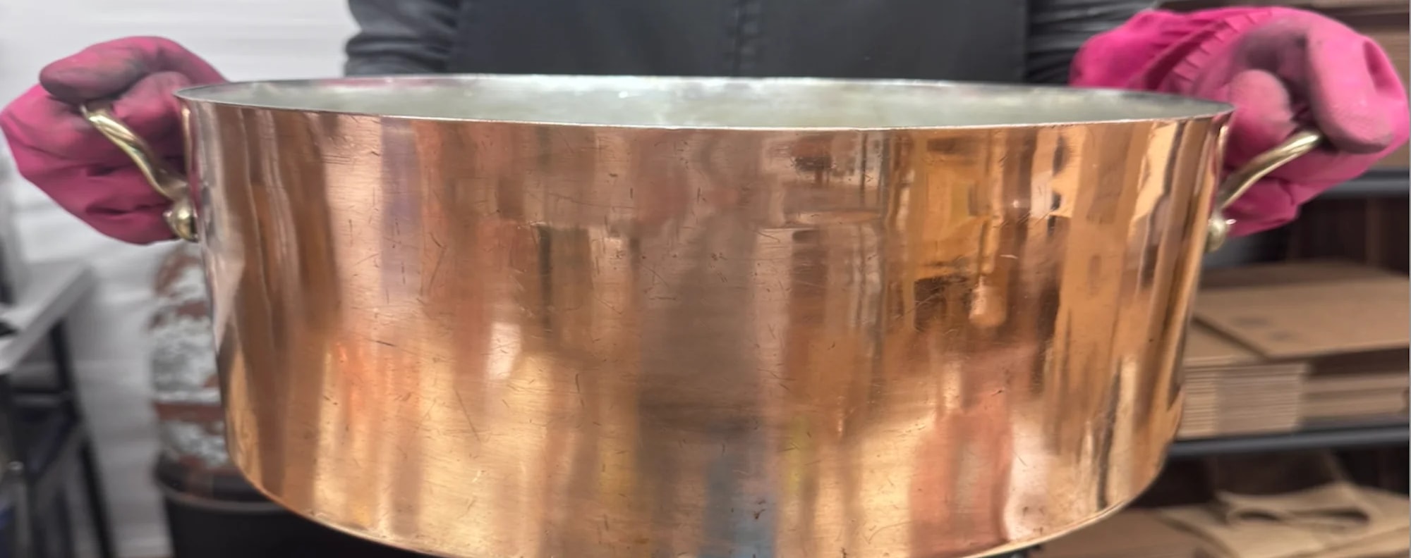 Restoration of a large stock pot