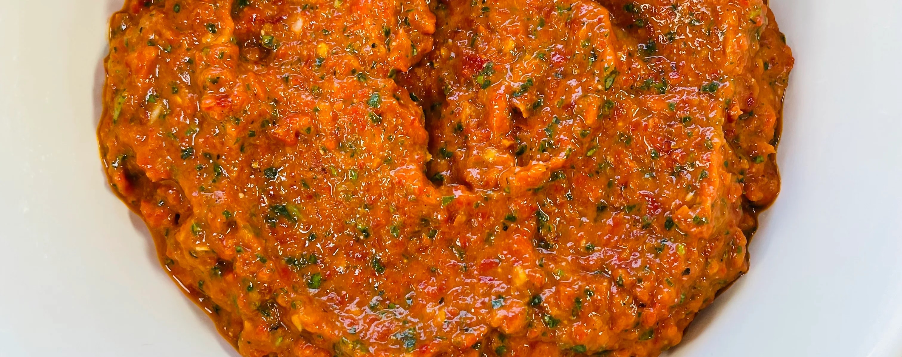 Roasted red pepper and sun dried tomato pesto