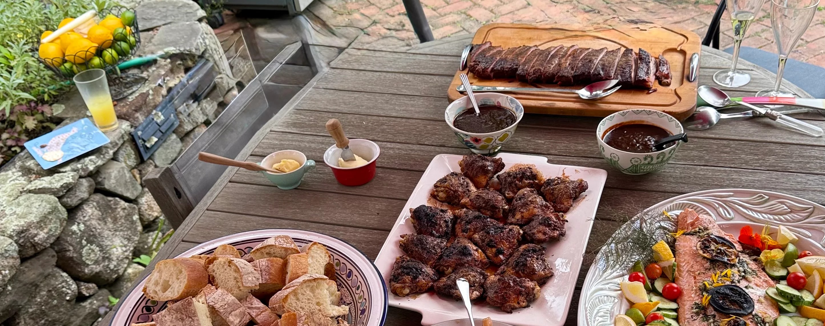 Ribs and Maple-Chile BBQ Sauce